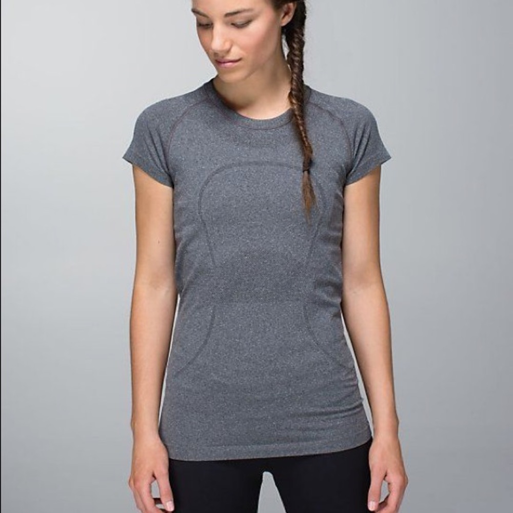 Gray swiftly tech short sleeve